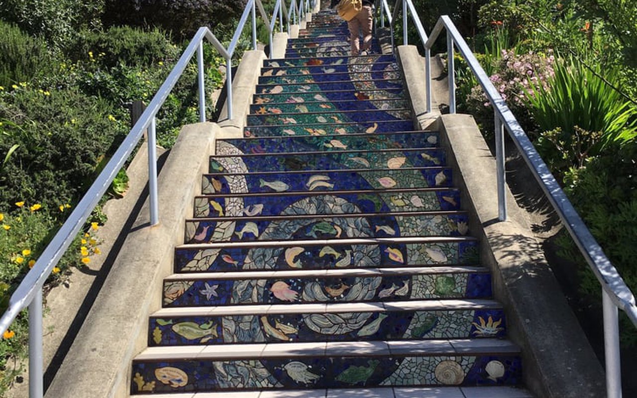 AWAYN IMAGE Photograph the 16th Avenue Tiled Staircase