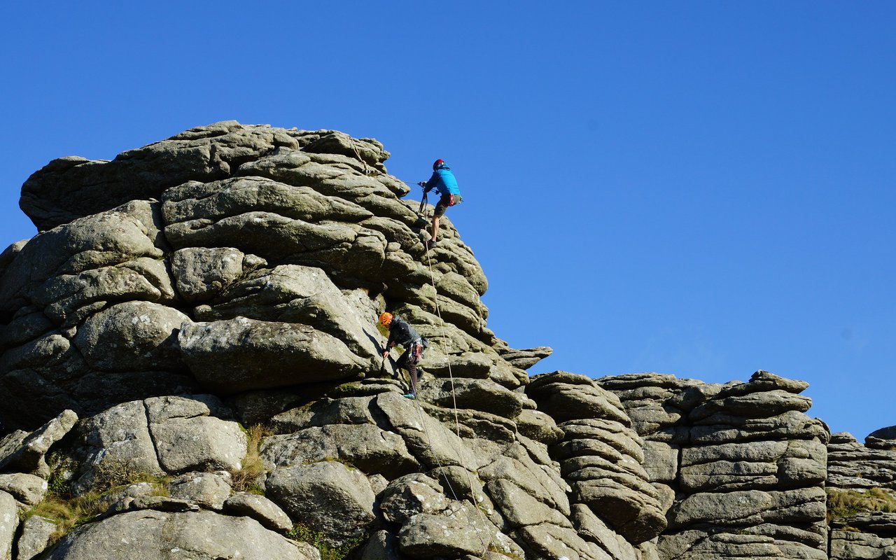 AWAYN IMAGE Rock Climbing Dartmoor National Park