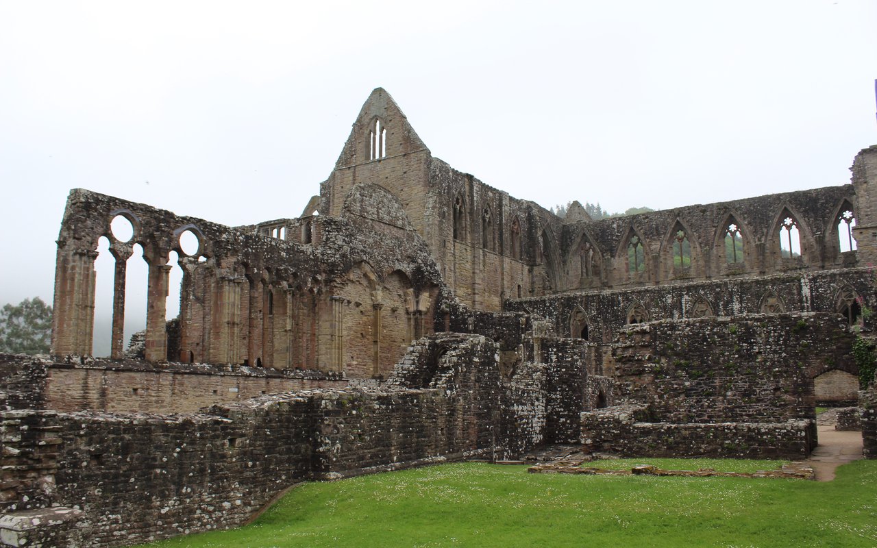 AWAYN IMAGE Walk around medieval abbey in Wales Tintern Abbey